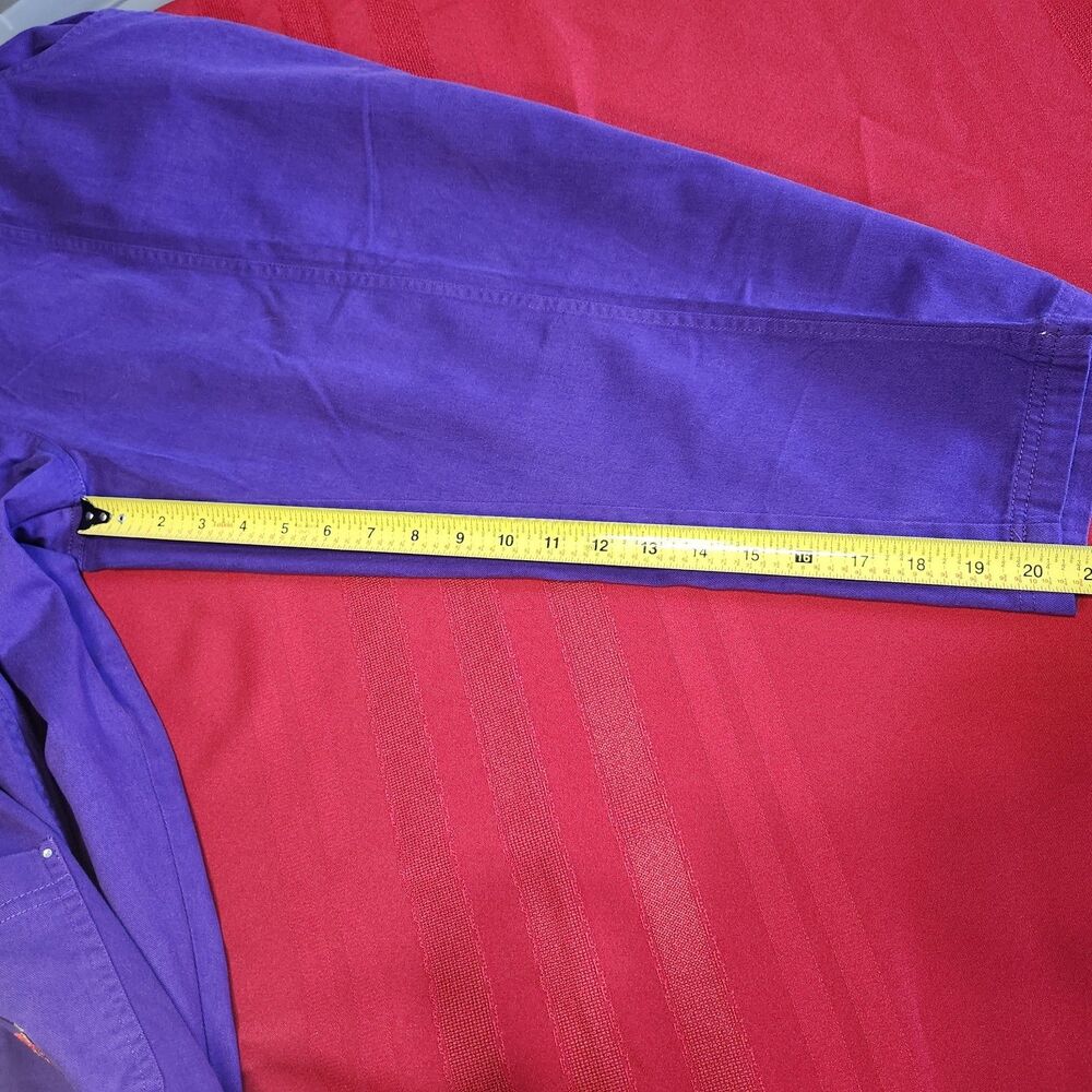 Get Lucky USA Red Hat Society Purple Shirt Capri Set L Embroidered Cotton VTG - Picture 12 of 16